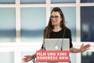 Roxana Panetta spricht beim Film und Kinokongress NRW 2017